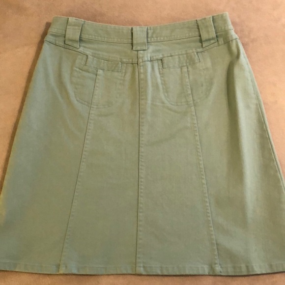 Aqua Colored denim skirt - Picture 6 of 6